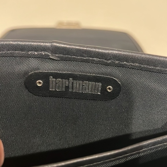 Hartmann vintage leather purse, black, toggle flap closure, EUC - Picture 9 of 16